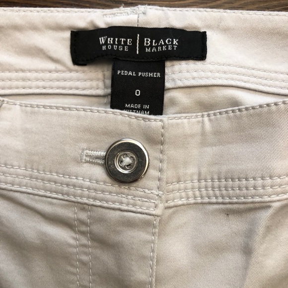 WHBM Silver Cropped Pants - Picture 8 of 16
